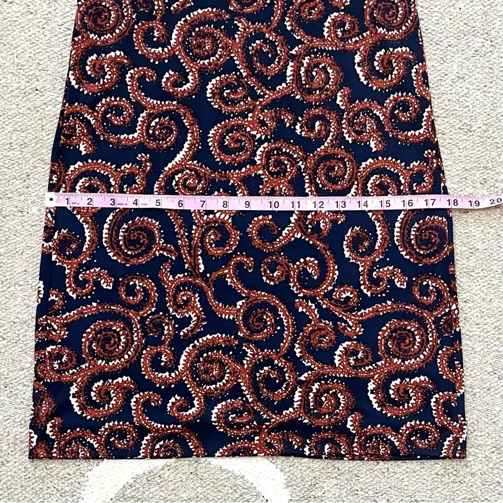 Nicola Navy Sapello Silk Belted Dress Small - Image 9