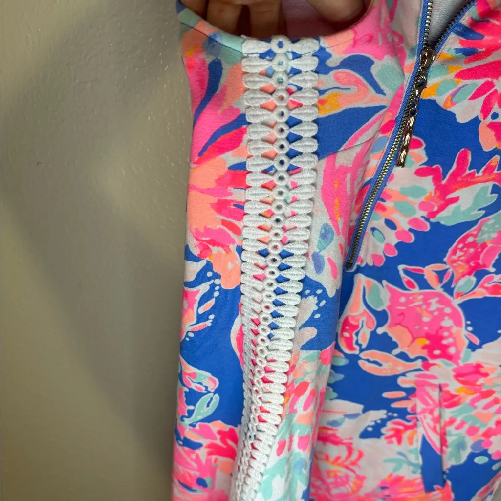 Lilly Pulitzer Skipper Sleeveless Dress in Bennet Blue Bay Dreamin' size S - Image 6