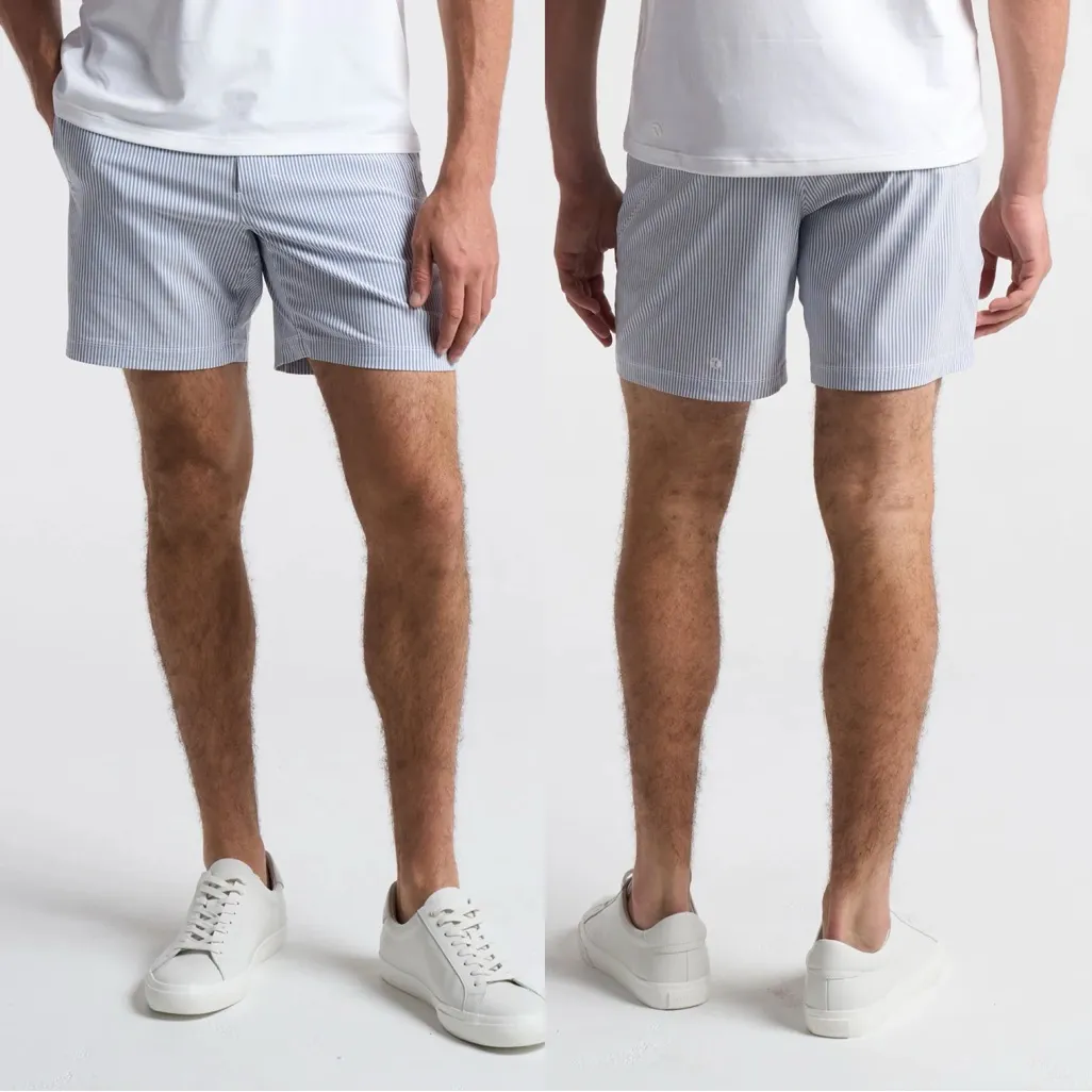 Birddogs Blue & White Stripe Shorts Size M - Image 2