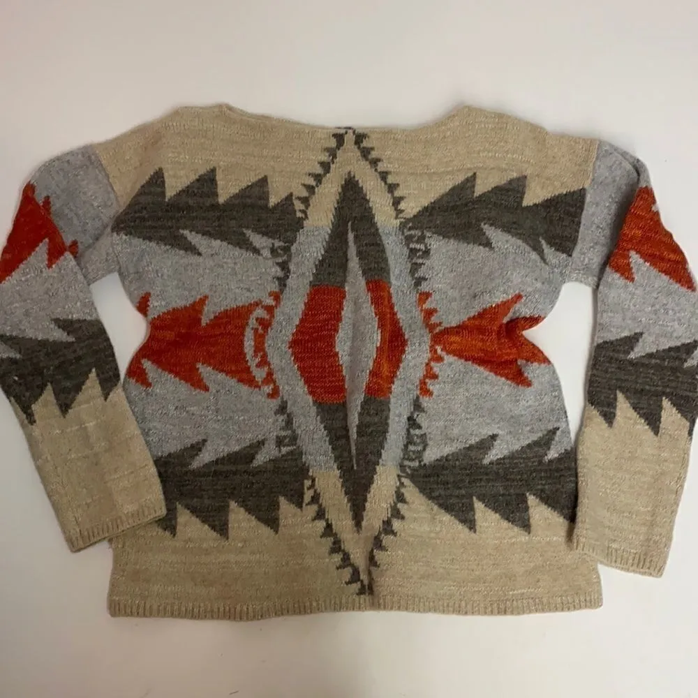 Ralph Lauren Aztec Country Wool Blend Sweater Petite Large - Image 2