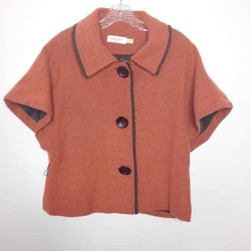 Iris Setlakwe rust color wool blend blazer Orange Size 10 - Image 8
