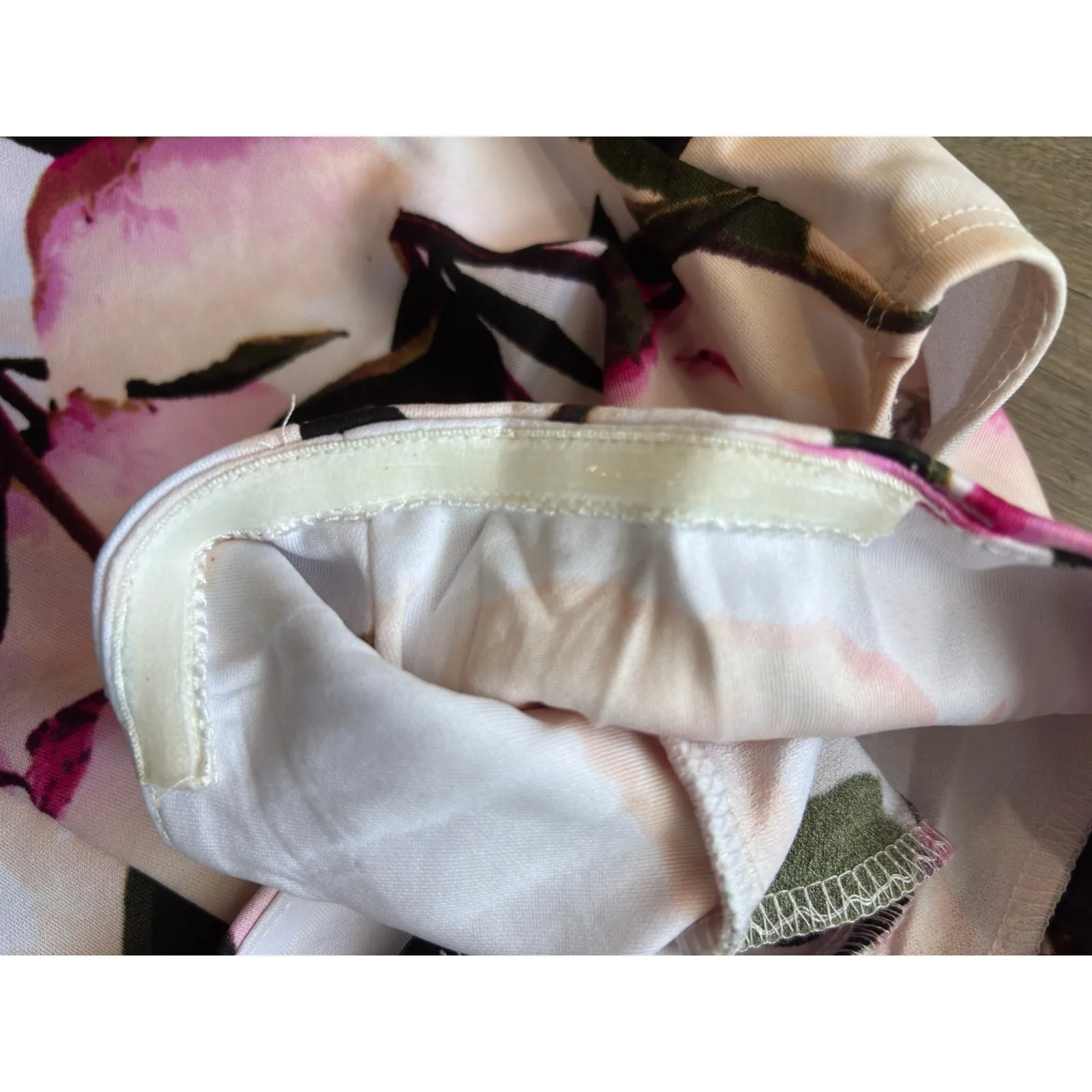 Le Château Off Shoulder Top – Pink Watercolor Floral XS - Image 7