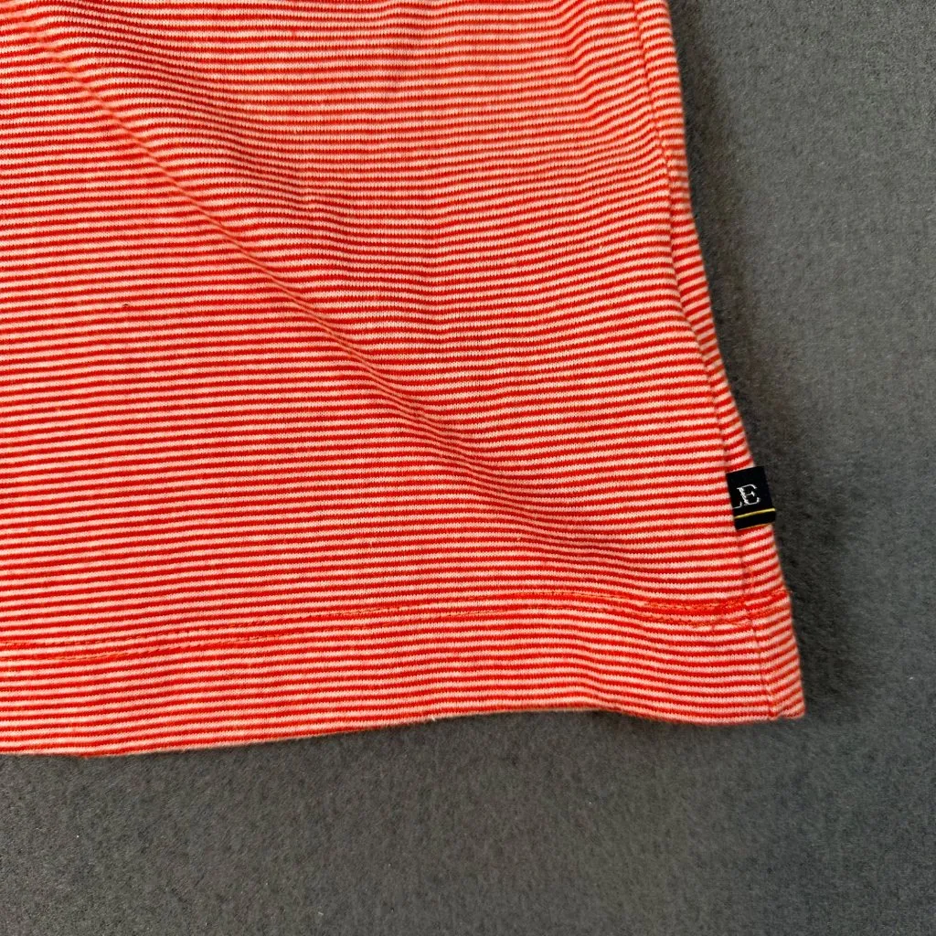 Vtg Lands' End Womens M 10-12 Red Striped Scoop Neck Short‎ Sleeve Tee T-shirt - Image 5