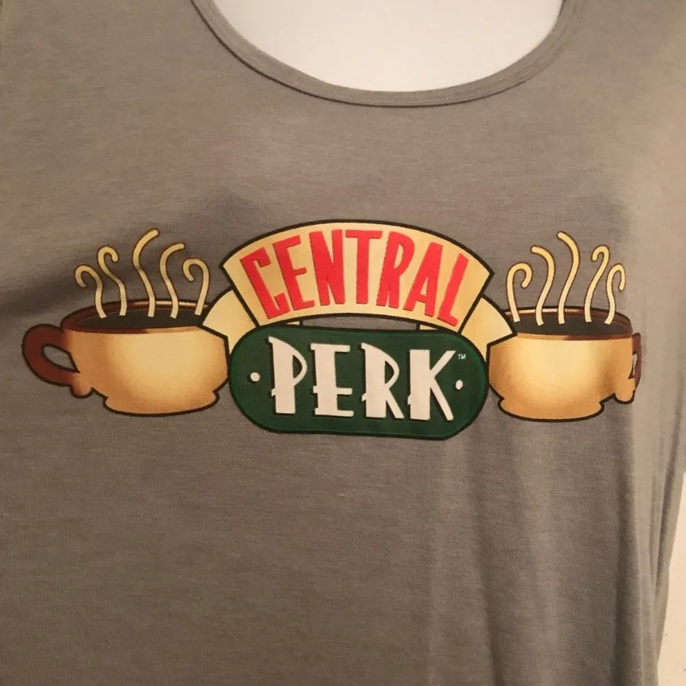 Friends Central Perk Grey Logo T - Image 2