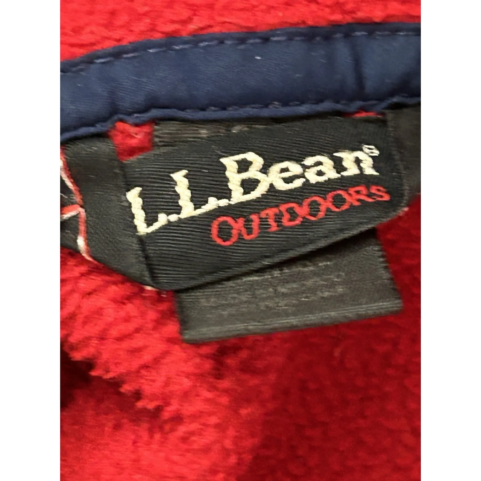 VTG L.L.Bean Jacket‎ Womens L Red Polartec Fleece Full Zip Stand Collar Outdoor Size L - Image 5