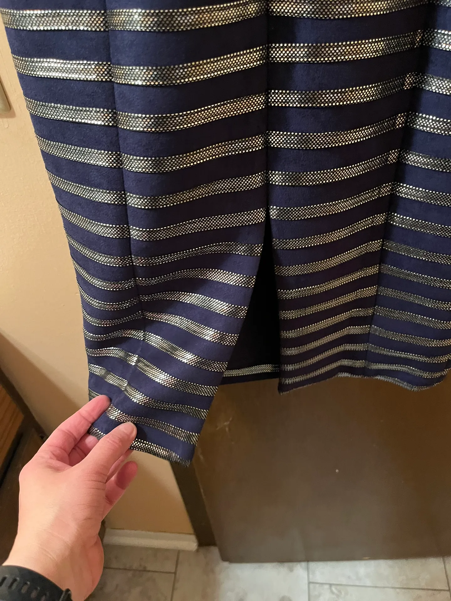 Eliya The Label Amalie Dress in Navy Blue - Image 6