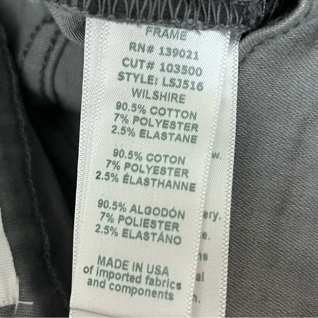 FRAME Low Rise Distressed Skinny Jeans Gray Size 25 Y2K Grunge Moto Punk Goth - Image 6