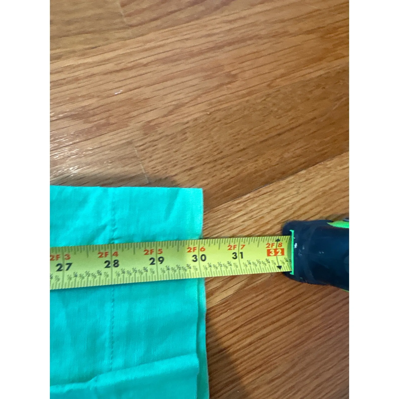 J. Crew Linen Cotton Blend Pants Bright Green Cropped Size 8 - Image 6