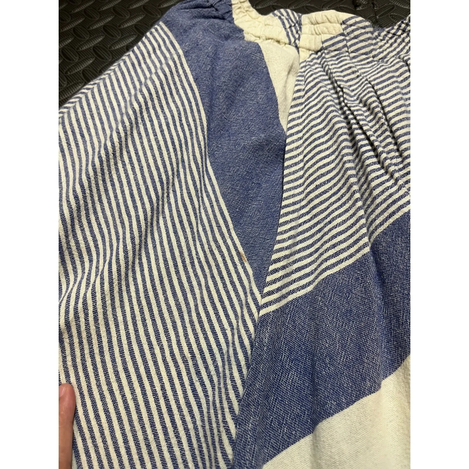Apiece‎ Apart Turkanna Blue White Stripe Asymmetrical Skirt size 0 - Image 2
