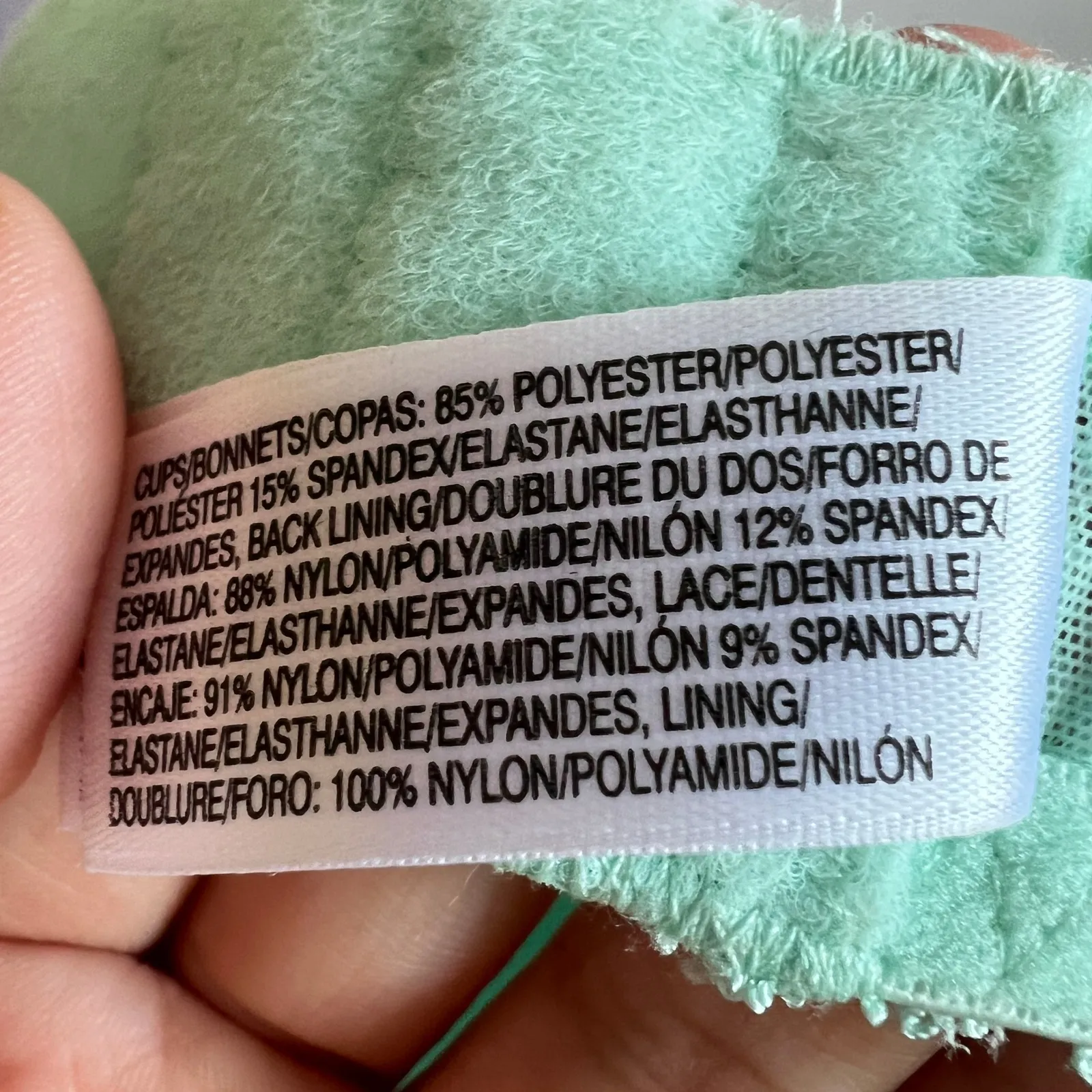 Wacoal‎ Bra 32D Seduction Spacer Contour Mint Green Coquette Fairy - Image 4