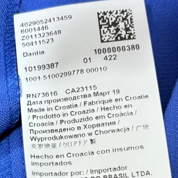 BOSS Dantia Blue sleeveles layered sheath dress US 4 S - Image 11