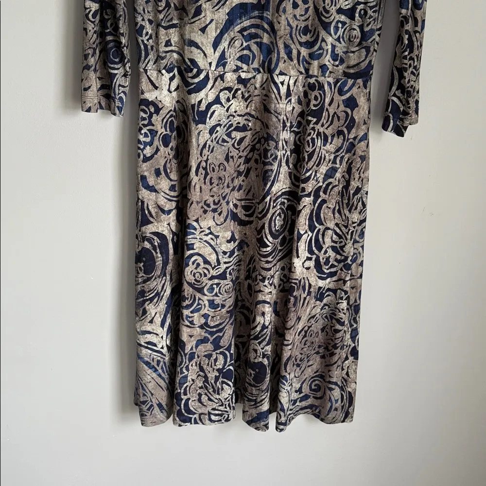 Peruvian Connection paisley printed Amelia Dress Medium - Image 4
