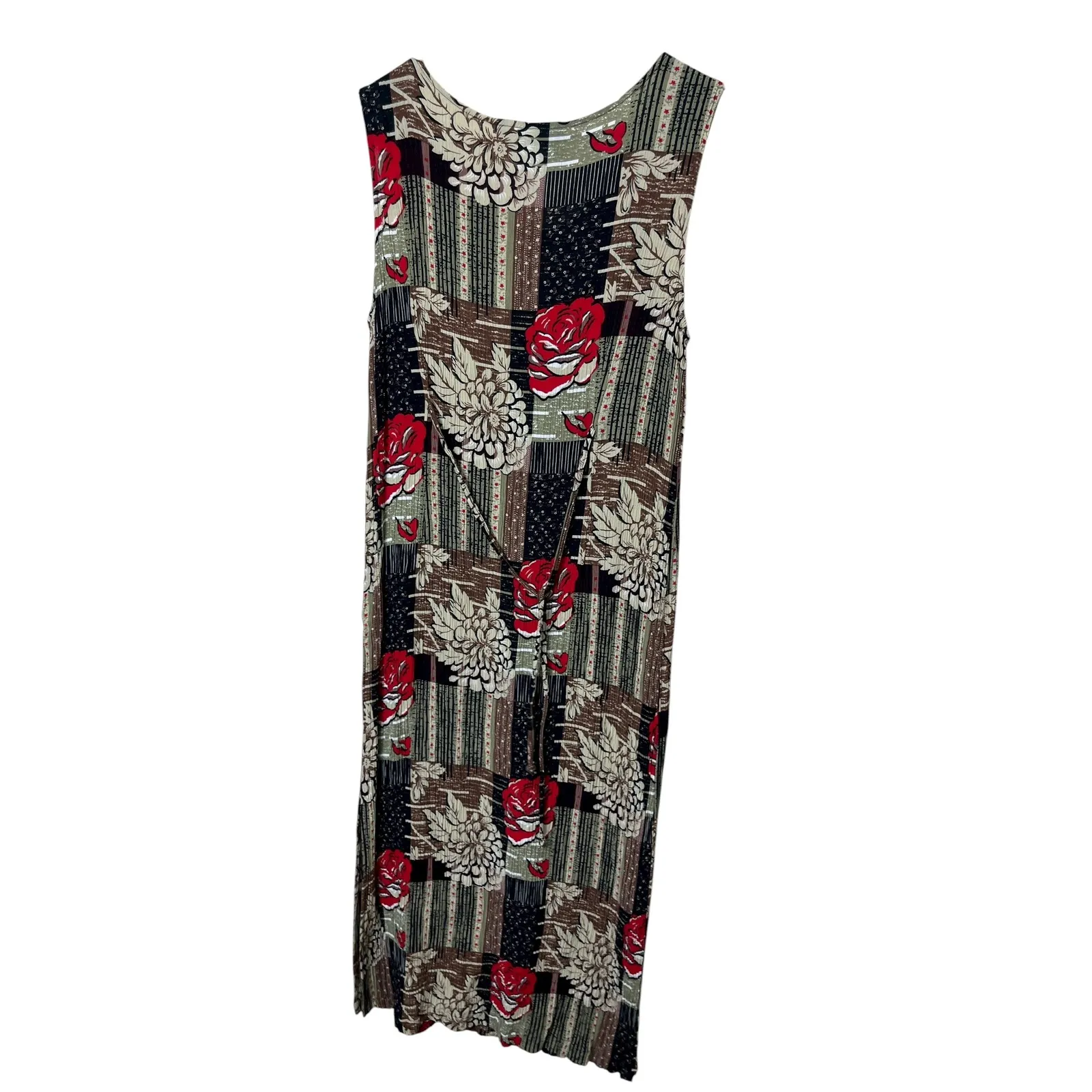 Vintage Sag Harbor Petite Medium Women's Floral‎ Print Sleeveless Midi Dress - Image 6