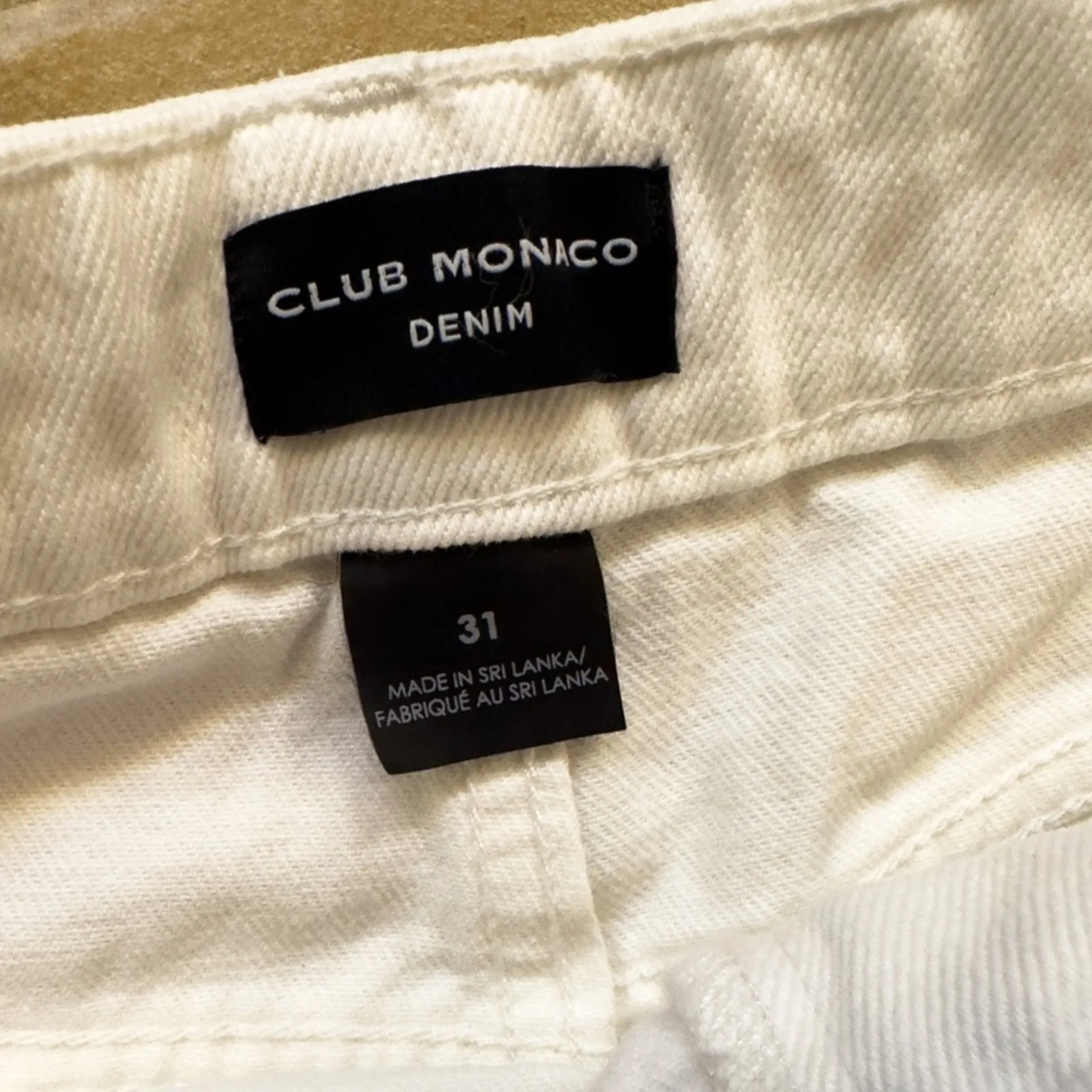 NEW Club Monaco Ecru The Easy Crop Jeans, NWT, Size 31, MSRP $130 - Image 11