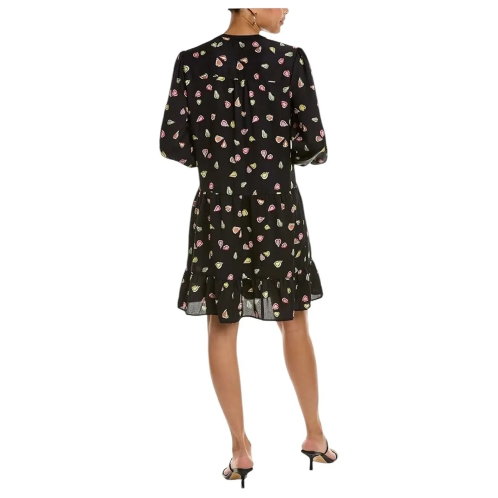 NIC+ZOE Dress XL Long Sleeve Mini Boho Party Pears Shirtdress Relaxed Bohemian - Image 13