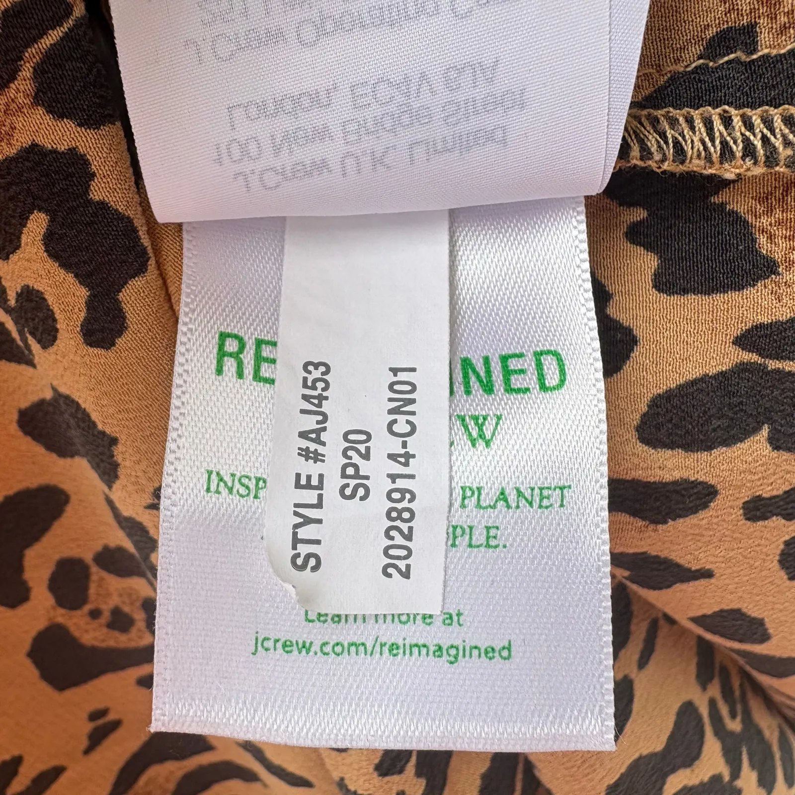 J. Crew Blouse Top Sz 8 Leopard
Animal Print Ruffle 100% Silk Baddie Maximalist - Image 9