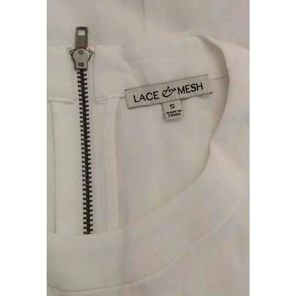 Lace & Mesh Modcloth White Lightweight Sleeveless Hi - Image 5