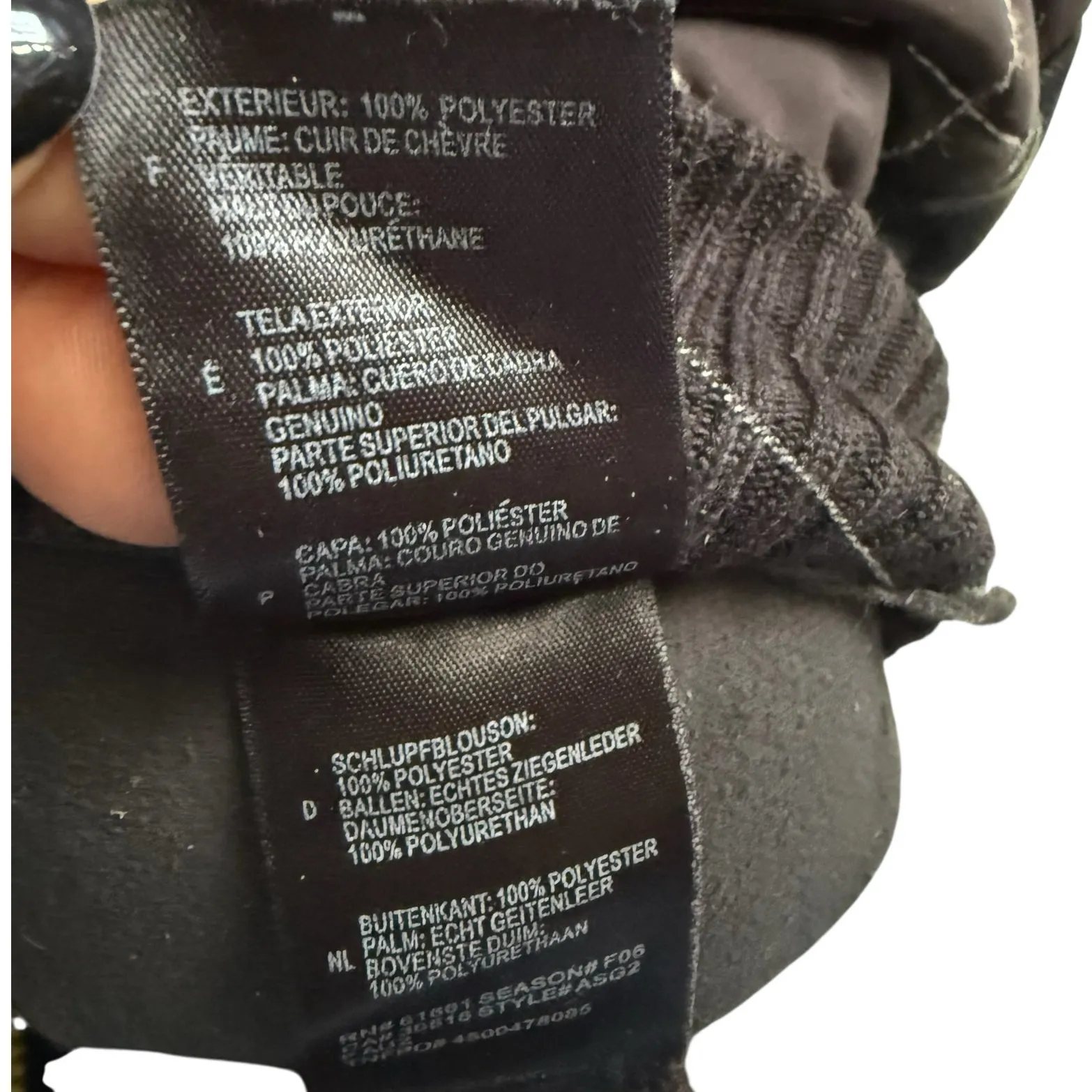 The North Face HyVent Fleece Lined Snow Ski Mittens Womens Size Medium Black - Image 10