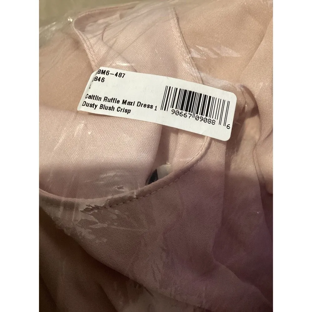 Show Me Your Mumu Caitlin Ruffle Maxi Dress Dusty Blush Pink - Image 9