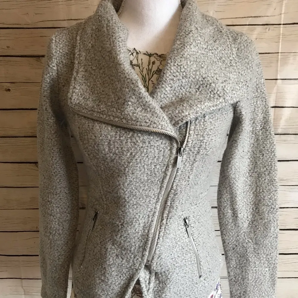 Halogen  Asymmetrical Moto Zipper Blazer - Image 4