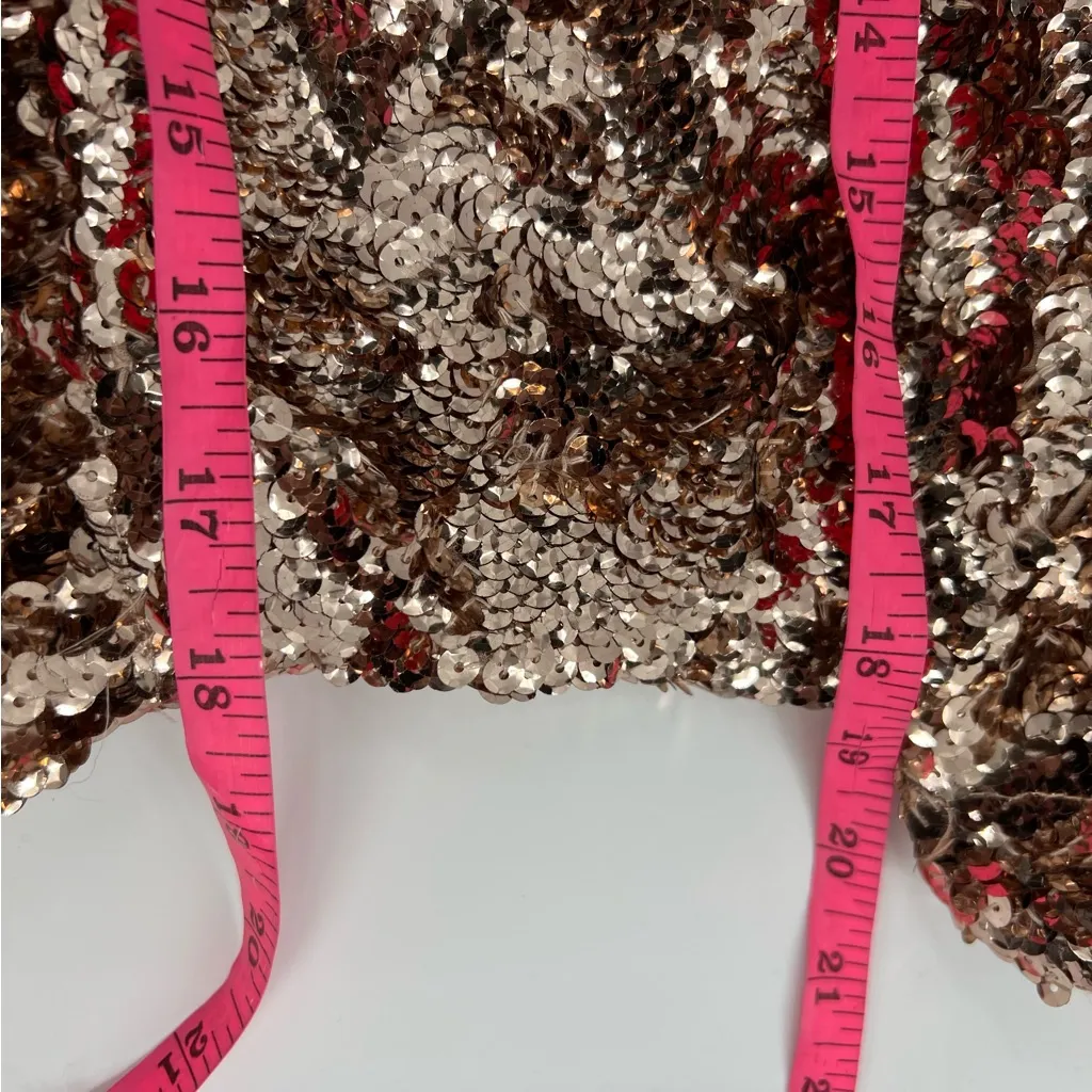 NWT Maeve Anthropologie Bernadette
Sequin metallic Midi Dress Sz S - Image 7