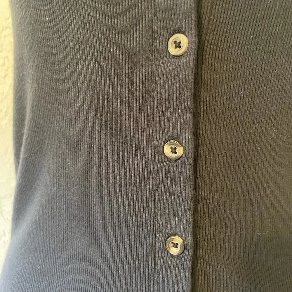 Urban Outfitters Out from Under  black ribbed button from razor back tank - Image 4