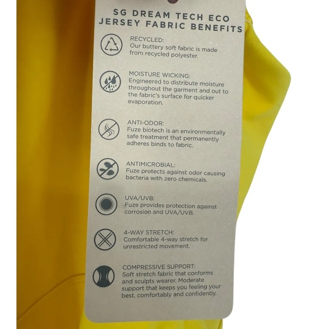 NWT Spiritual Gangster Jet Sleeveless Active Dress Yellow Size‎ XL Athleisure - Image 5