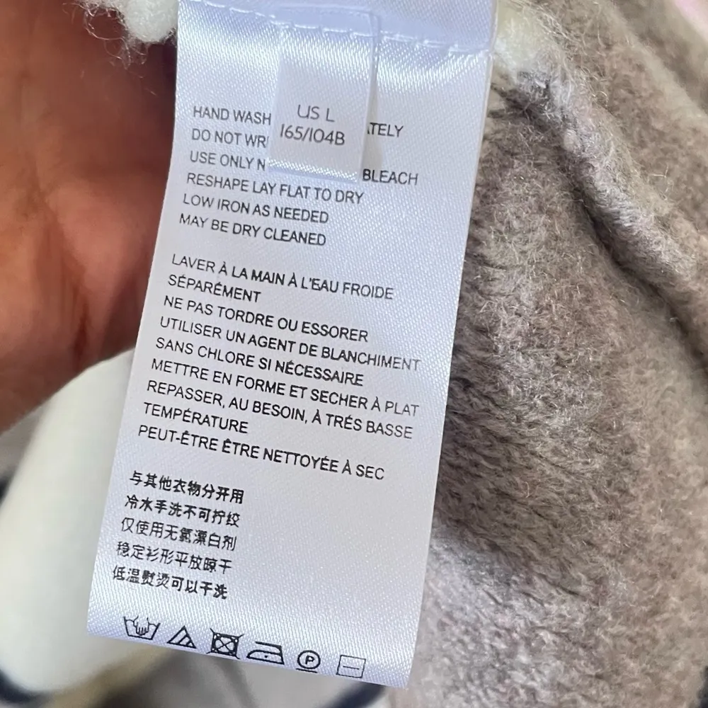 Anthropologie Pencey Striped Longline Sleeveless Cardigan Vest in Size Large - Image 5