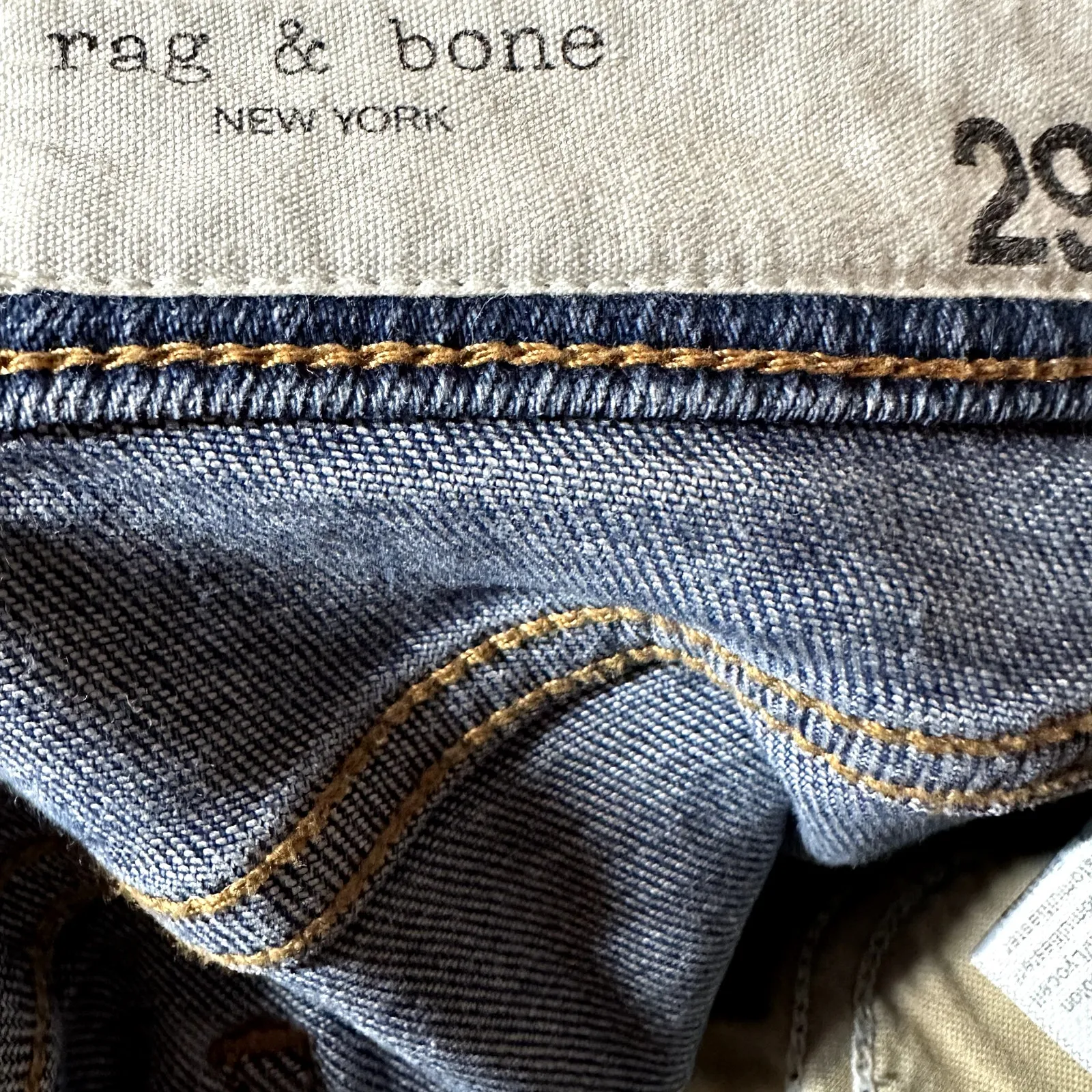 Rag & Bone Cate Skinny Jeans Mid Rise Ankle Medium Wash Slim Fit Indigo 29x27 - Image 3