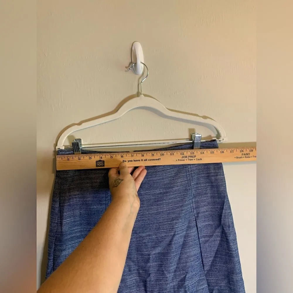 Tommy Hilfiger blue tweed like skirt size 6 - Image 9