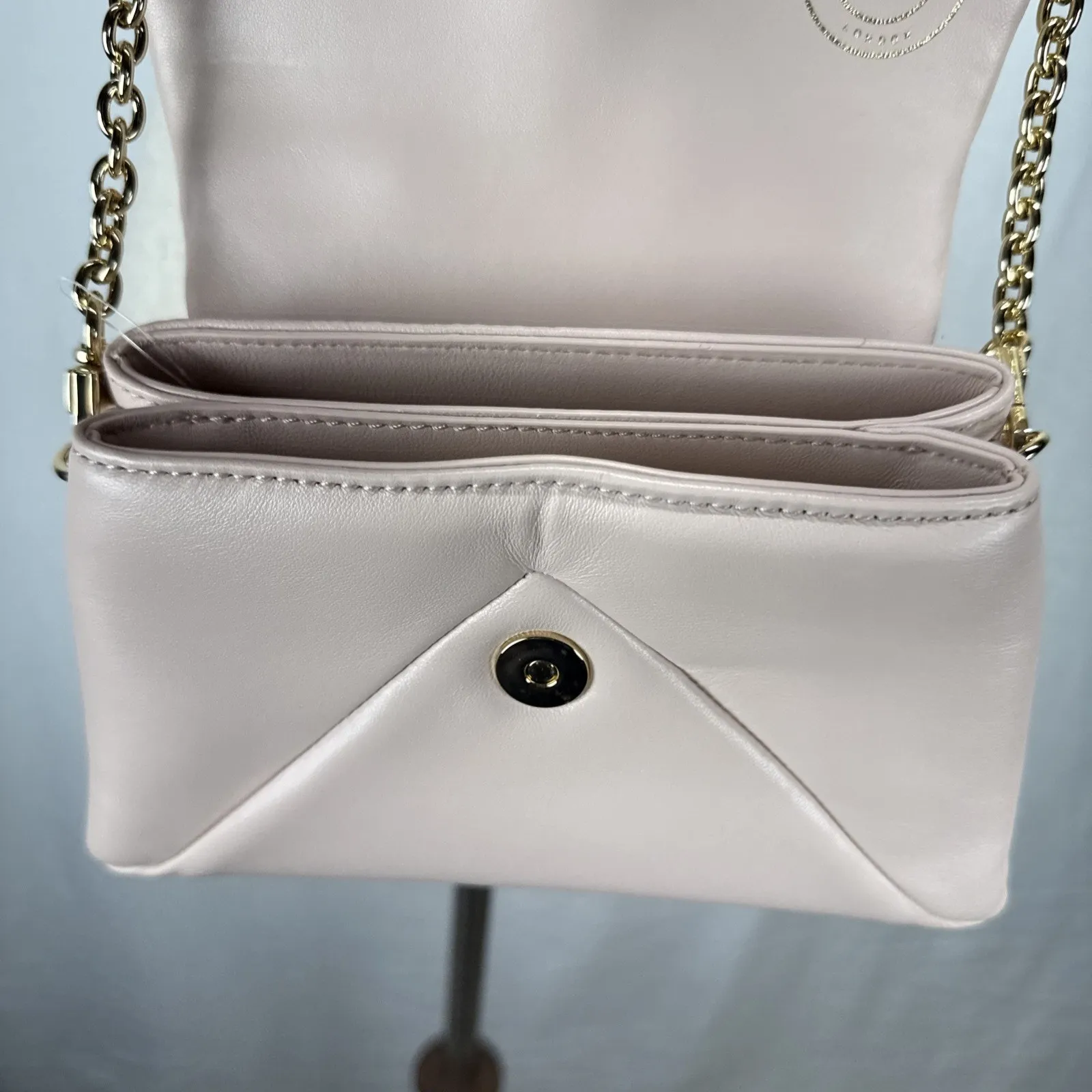 Ted Baker London Poppy Top Handle Satchel Bag Purse Crossbody Strap Pink Leather - Image 13