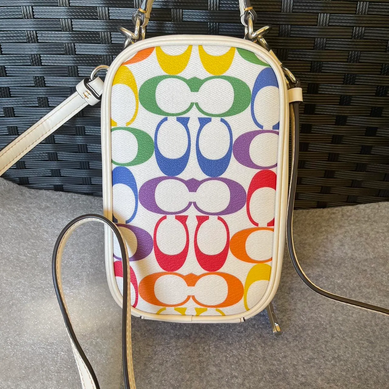 Rainbow Signature Canvas Eva Phone Crossbody - Image 7