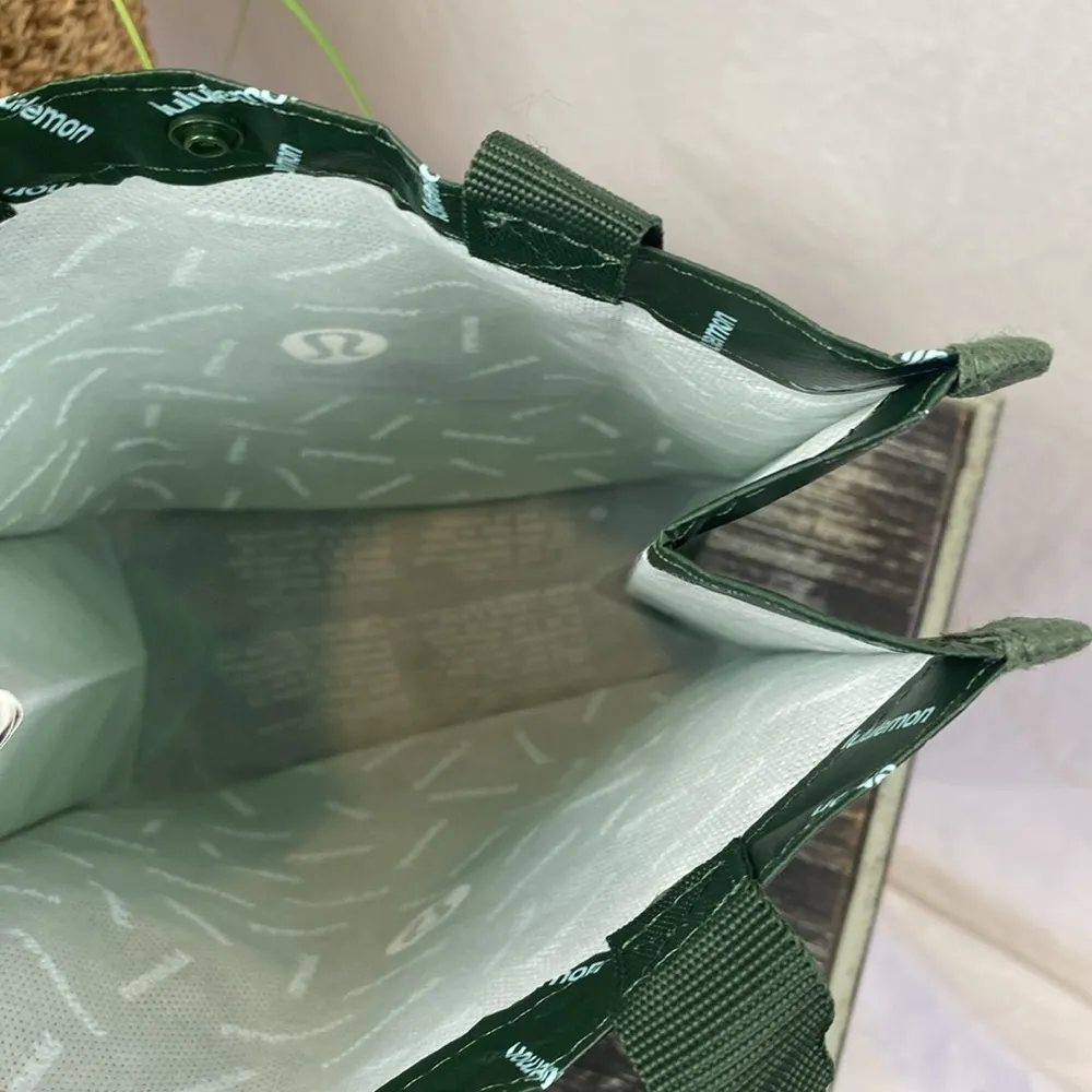 Lululemon Green Small Shopping Tote Bag - Image 5