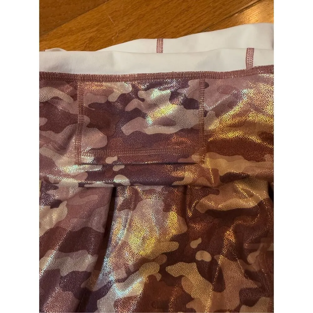 Fabletics Define PowerHold High-Waisted Capri in Pink Shine Logo Camo Sz S - Image 12