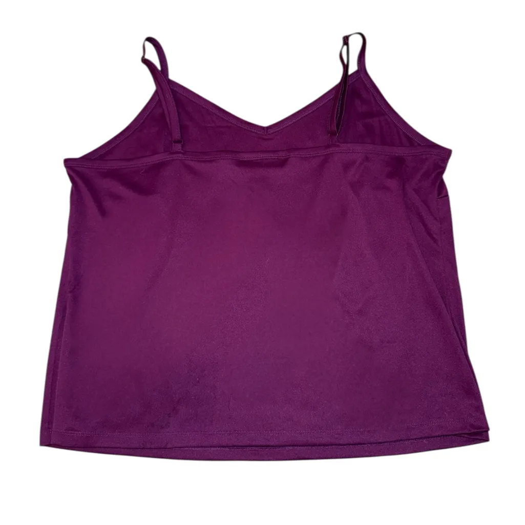 INC International Concepts Woman dark purple adjustable plus size tank top 3X - Image 4