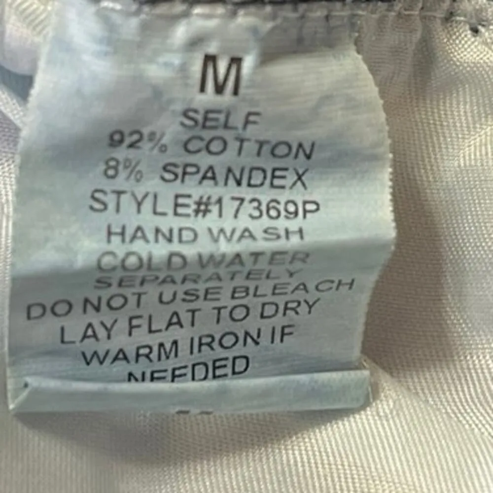 New Julianas Boutique Blue Denim High Rise Rhinestone Fringe Trim Skinny Jeans M Size M - Image 7