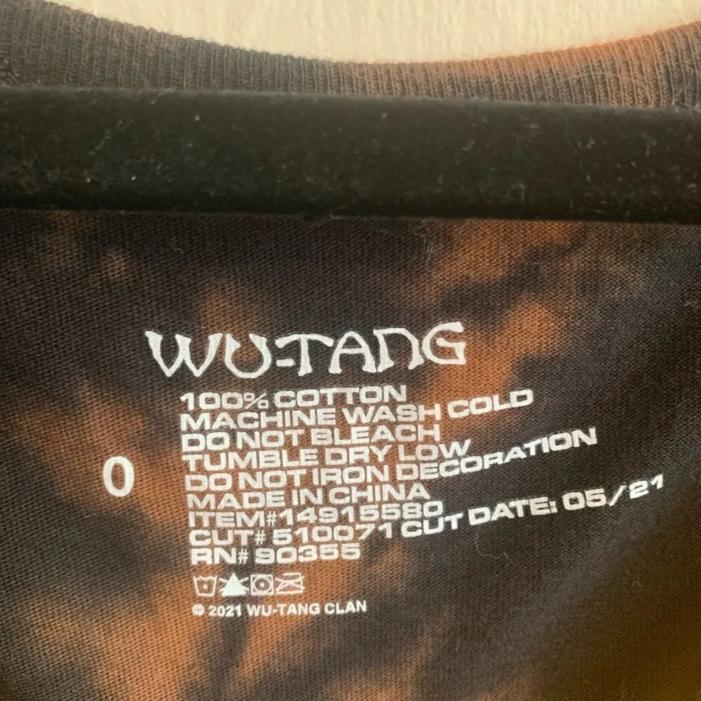 Wutang Brown Tie Dye T shirt size 0‎ Yellow - Image 3