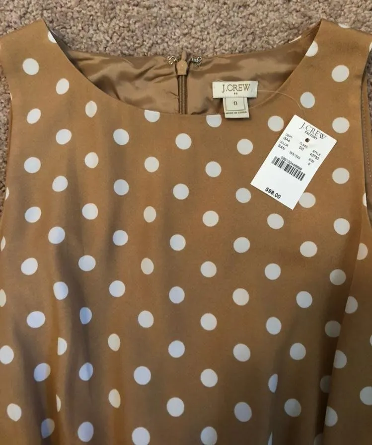 Tan Polka Dot Dress - Image 4