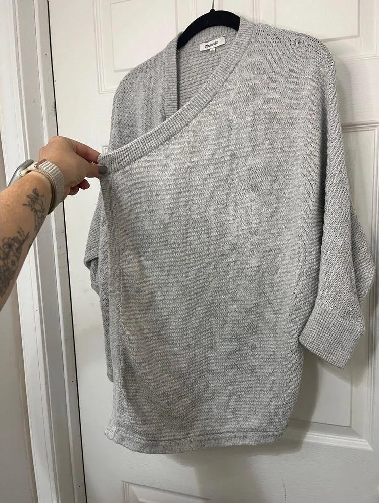 Madewell Seabank Cardigan Open Knit Batwing F3450 Sz S Fall Spring Boho - Image 9