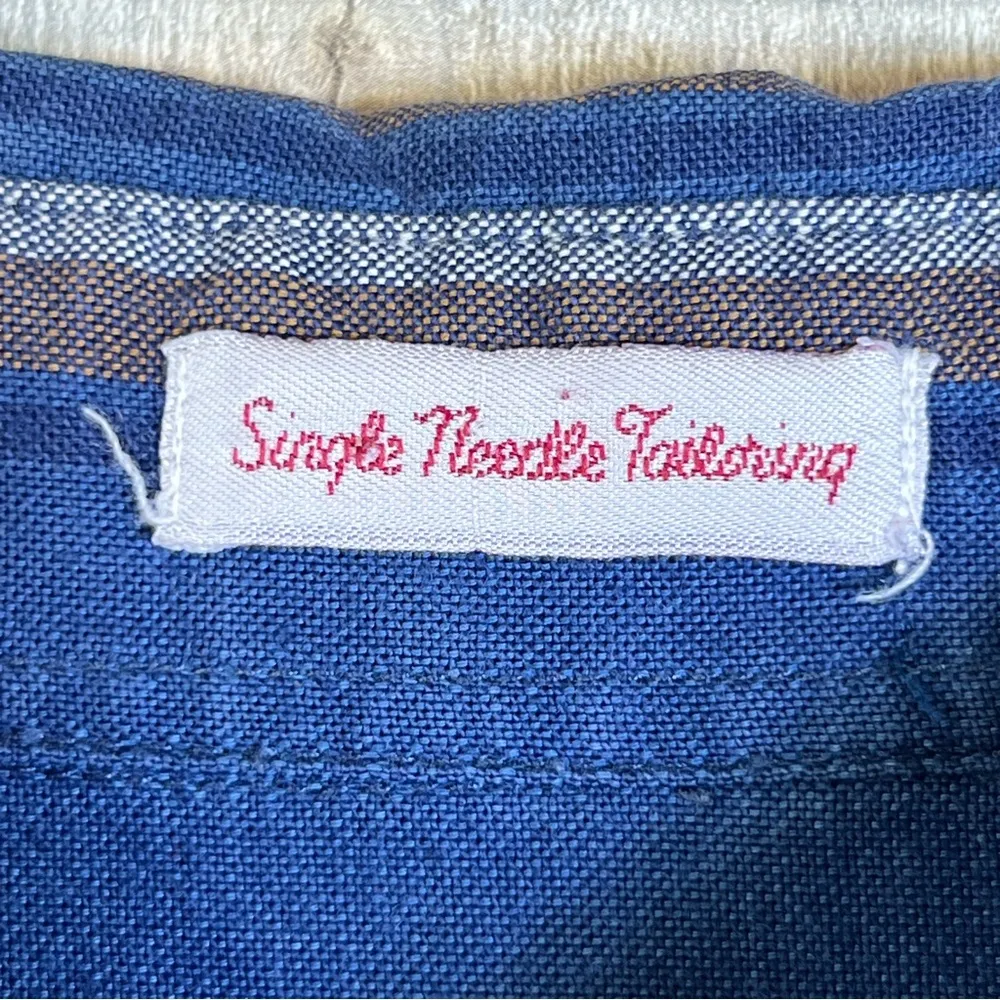 Manhattan Large Button Down Stripe Shirt w/Single Button Cuff w/Pocket - Image 8