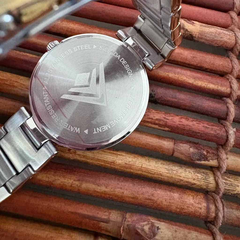 Silpada Silver and Gold Classic Watch - Image 5