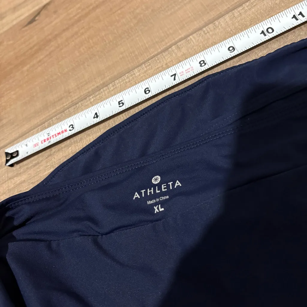 ATHLETA Sweet Sport Swim Skort Navy Blue Size XL‎ - Image 3