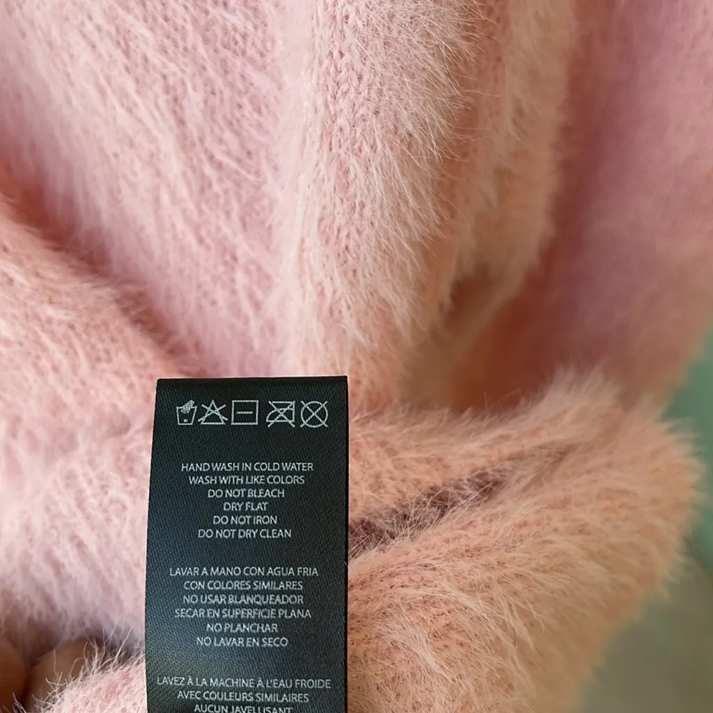 bebe fuzzy pink sweater - Image 8