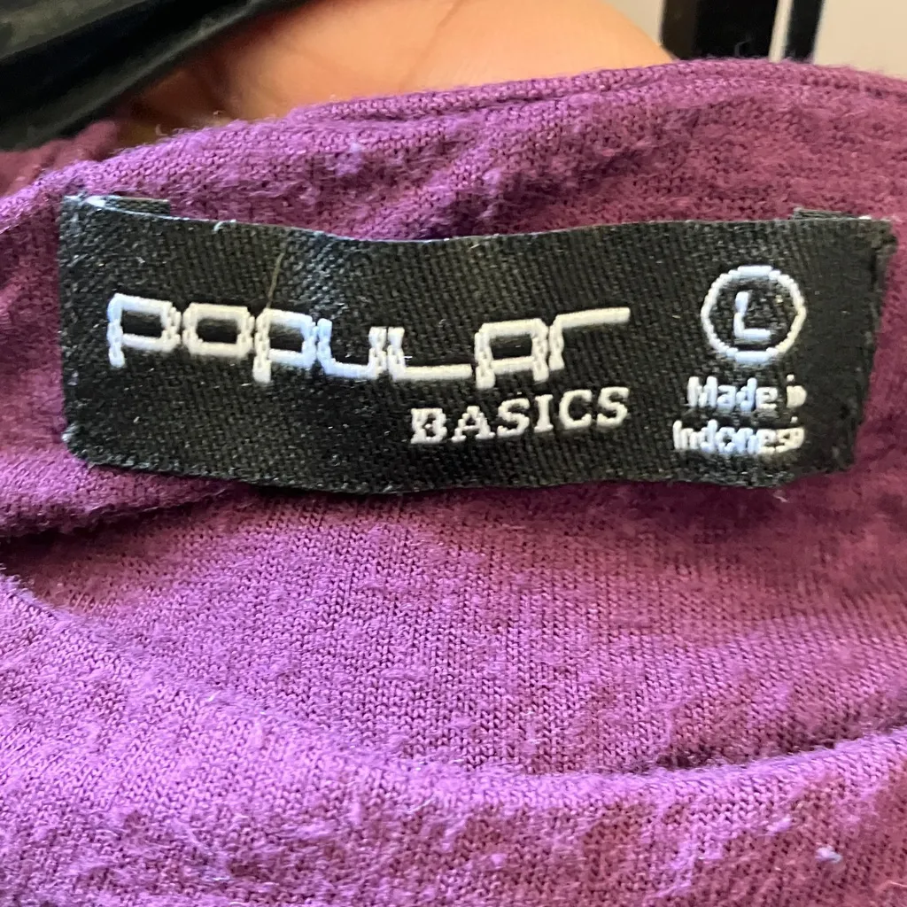 Popular Basics Rich Purple dress large - Image 2