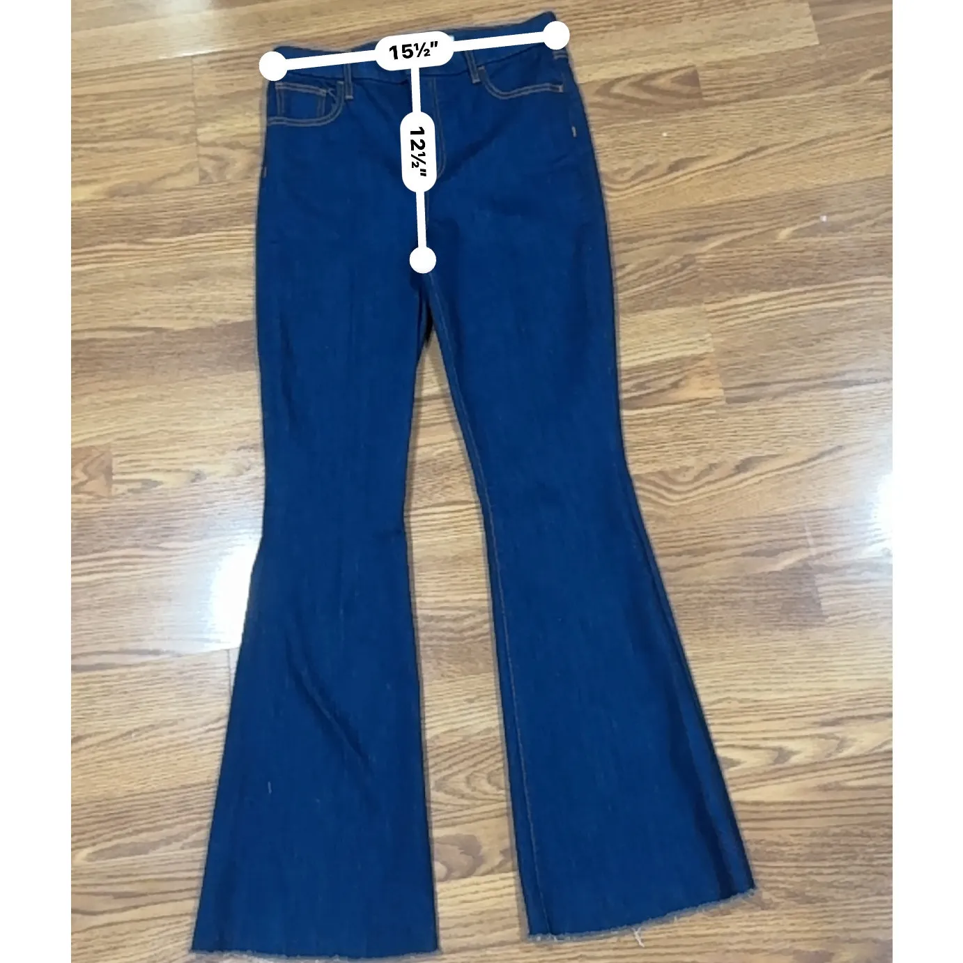 Frank & Eileen FLANNIGAN Flare Jean ITALIAN POWER DENIM 2003 Wash size 30 - Image 8