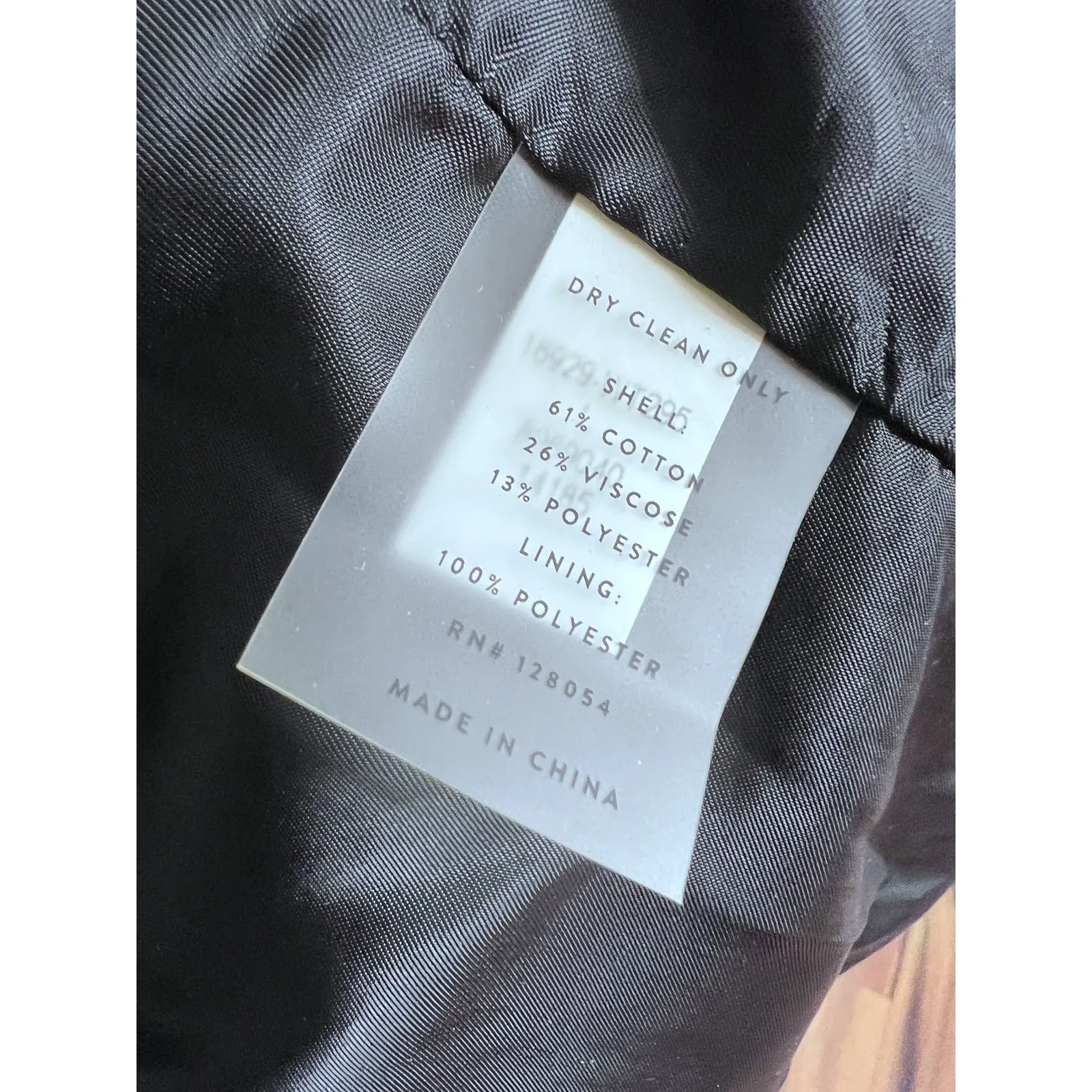 AYR  White Seagull Herringbone Pattern Belted Blazer Jacket Size L - Image 8