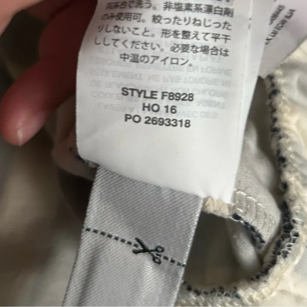 J.Crew Navy & White Nautical Striped Peplum Ruffle Shirt Blouse Top - Image 6