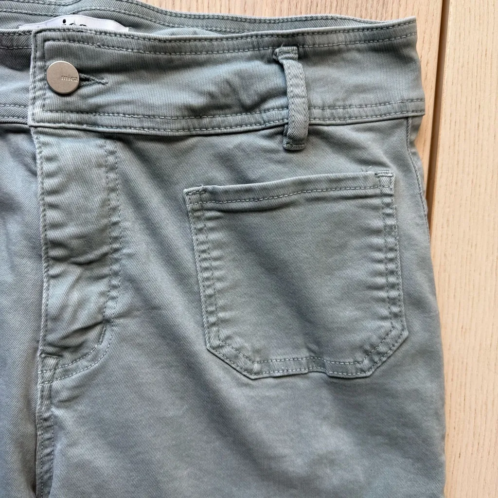 Cropped Wide Leg Stretch Pant Stylish mint green Wide - Image 3