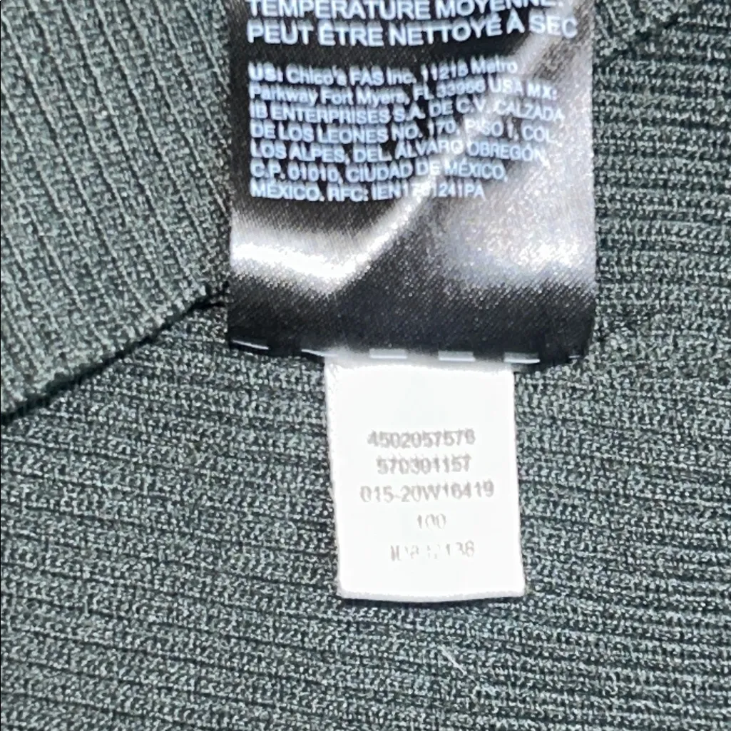 White House Black Market Dark Green Turtleneck Dress - Image 15