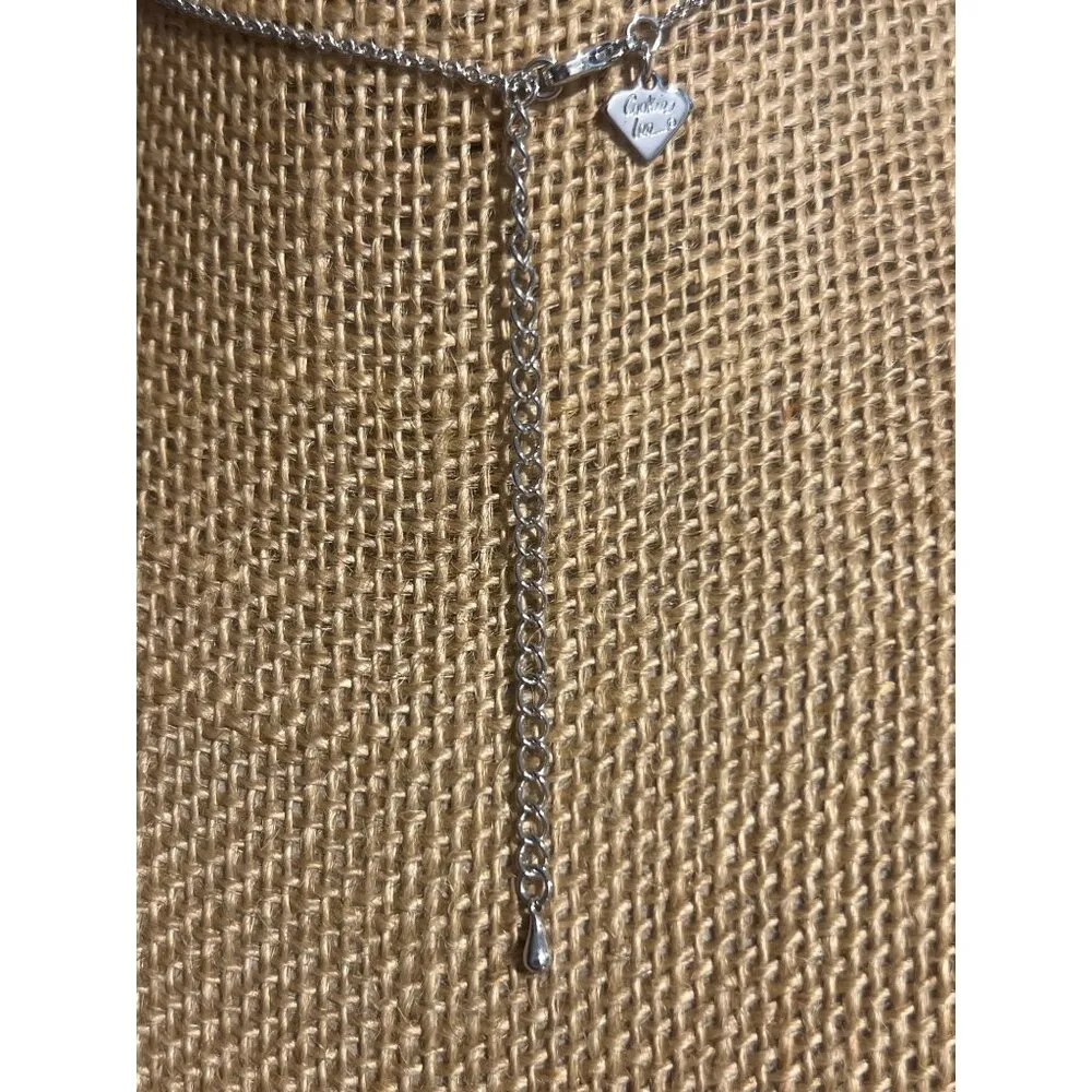 Cookie Lee Silver Tone Starfish Pendant Necklace Nautical Beach Vacation Adj 17" - Image 4